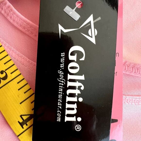 Golftini Golf Top Polo Shirt Women Medium Pink Long Sleeve UPF 30 Sun Protection - Picture 8 of 13